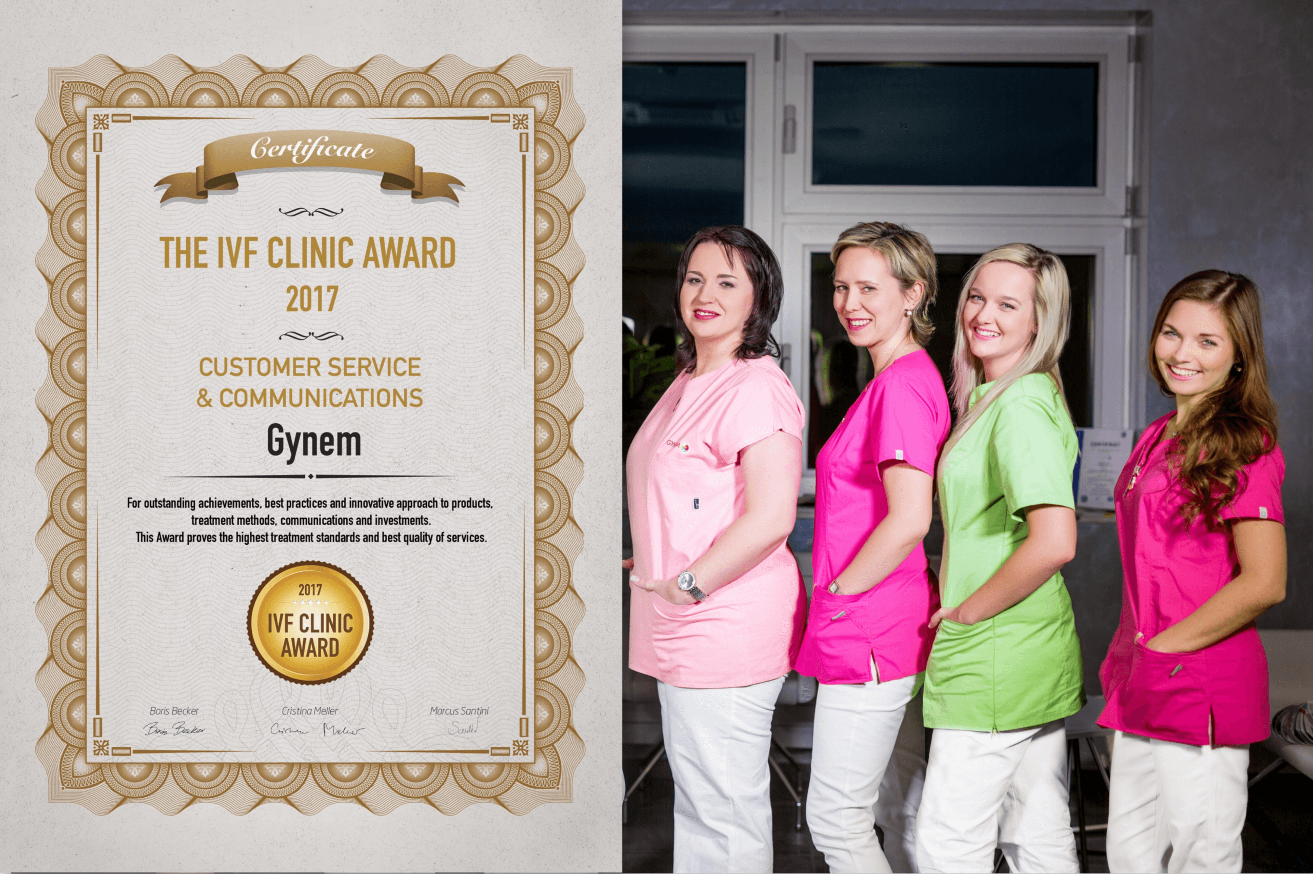IVF CLINIC AWARD 2017 – Gynem – Klantenservice en communicatie